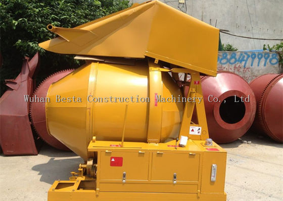 500 Liter Diesel Concrete Mixer , Hydraulic Hopper Concrete Mixer