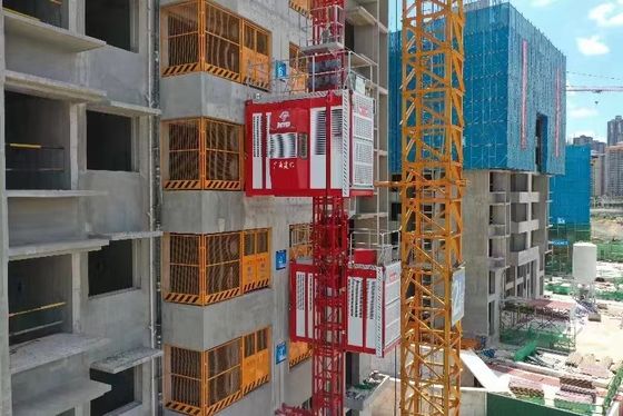 2000kg Construction Hoist Elevator 300m Construction Material Hoist