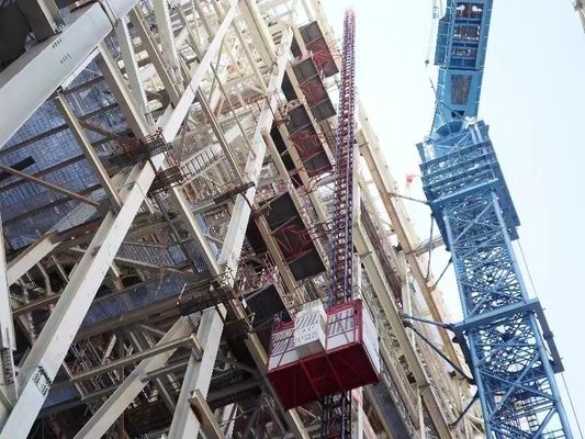 2000kg Construction Hoist Elevator 300m Construction Material Hoist