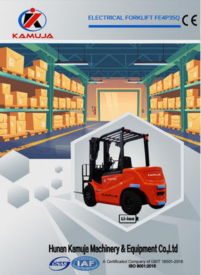 KAMUJA 3.5 Ton Lithium Battery Forklift 3 Stage Mast Lityum Forklift