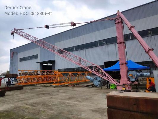 4000kg Derrick Tower Crane 18.6m Radium Derricks Construction