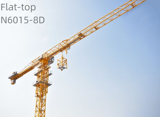 8 Ton Flat Top Tower Crane N6015-8D 60m Radium Climbing Type