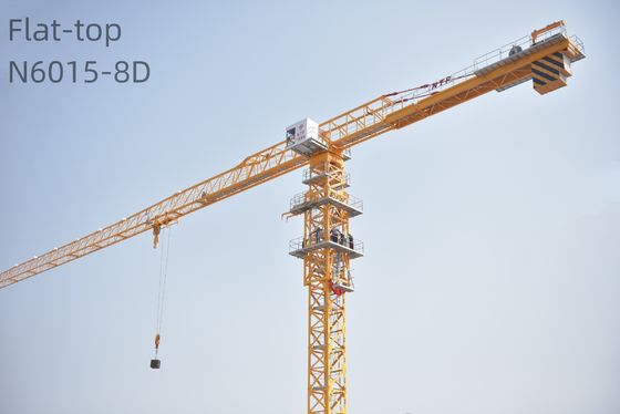 8 Ton Flat Top Tower Crane N6015-8D 60m Radium Climbing Type