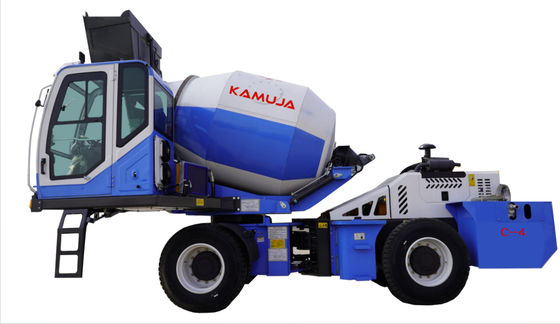 Feeding Automatic Concrete Mixer 4m3 Cement Mixer Truck