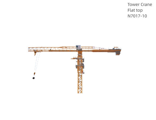 10T Tower Crane Flat Top N7017-10 Construction Crane 62m