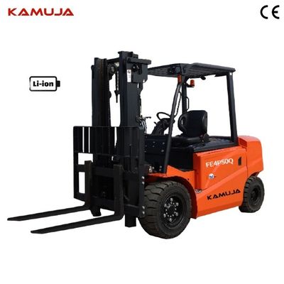 Li Ion 5t Electric Forklift 5000kg Lithium Forklift With Full Free Mast