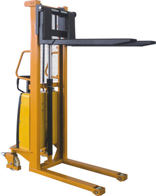 Semi Electric Stacker, 1t/1.5t/2ton load , high-strength mast extended 3m