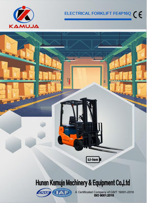 1.6Ton Lithium Battery Forklift 1600kg Side Exit Battery Low Center Of Gravity