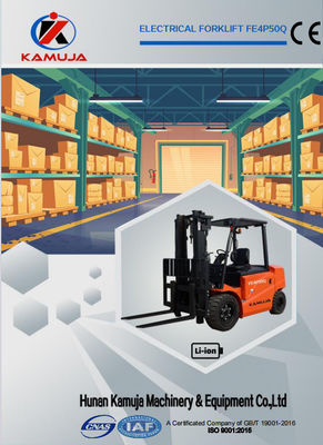 Li Ion 5t Electric Forklift 5000kg Lithium Forklift With Full Free Mast