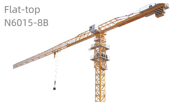 8 Ton Tower Crane Flat Top Building Tower Crane Model N6015-8B