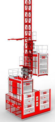 SC200 Passenger Hoist Lift Construction Hoist 2000kg With Dual Or Single Cage