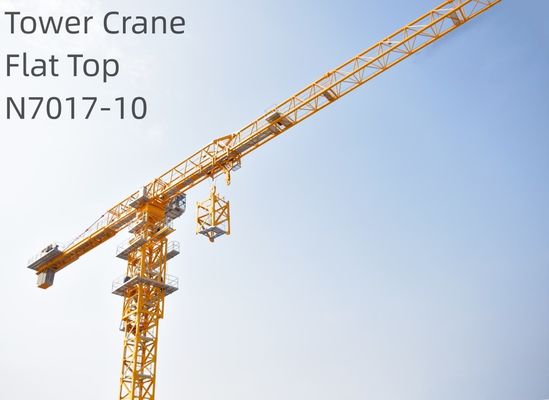 10T Tower Crane Flat Top N7017-10 Construction Crane 62m