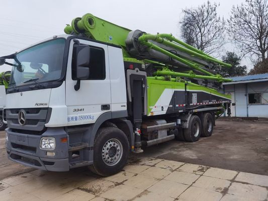 Vertical Reach 52m Used Truck Concrete Pump 600L Truck Mounted Concrete Pump