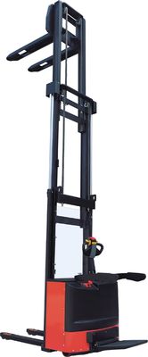 3 Stage Standing on Mast Electric Stacker 1.6ton load mast extender up to 5.5m