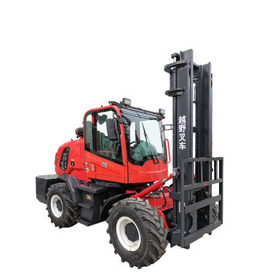 Rough Terrian  Forklift Truck 3.5 Ton Short Axis Support EPA4, EuroV，Enclosed Cab